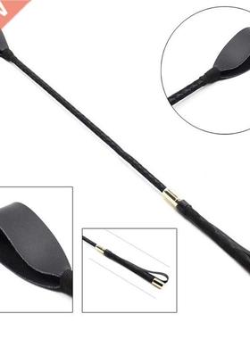 TLXT Bondage Slim Leather Riding Crop Horse Whip Pony Spanki