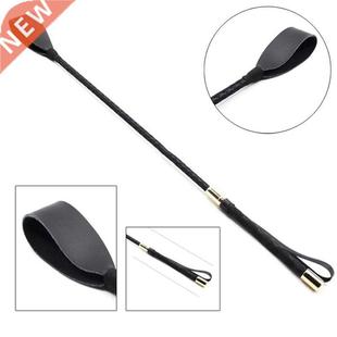 TLXT Bondage Slim Leather Riding Crop Horse Whip Pony Spanki