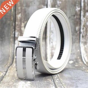 Cow Leather Belt Men Blue/white/brown/black/red .5CM Width