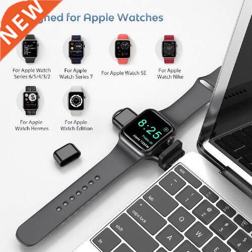 USB-A+USB-C Portable Wireless Charger for iWatch 7 6 5 4 3