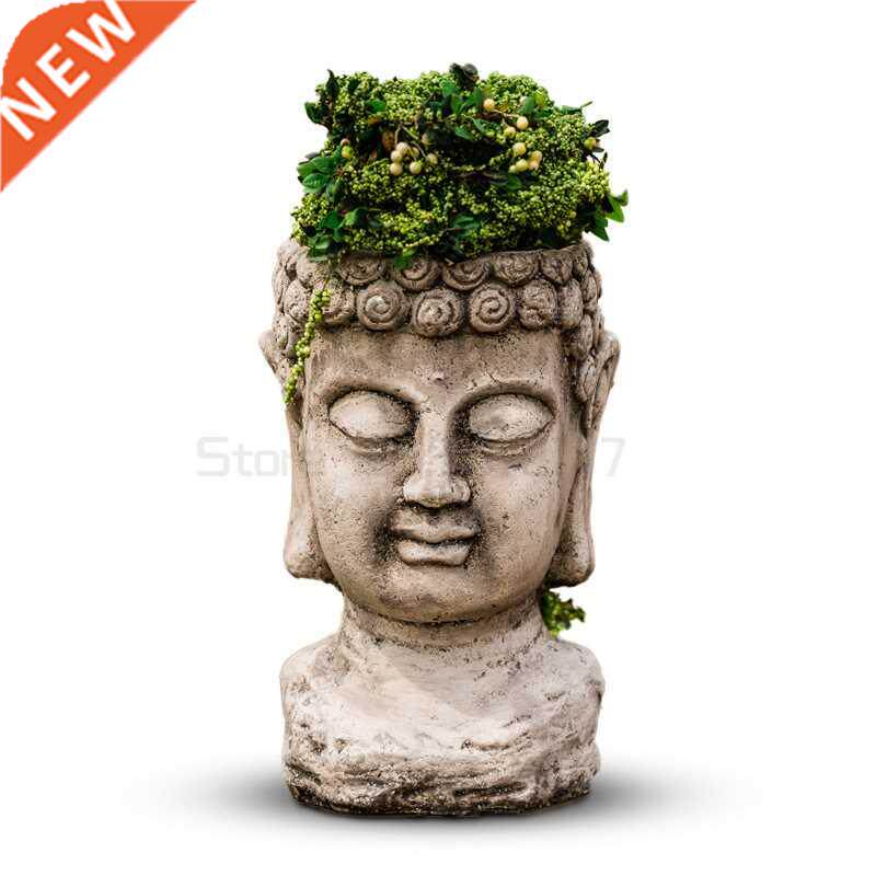 Creative Garden Mysterious Easter Island Moai Head Statue图片