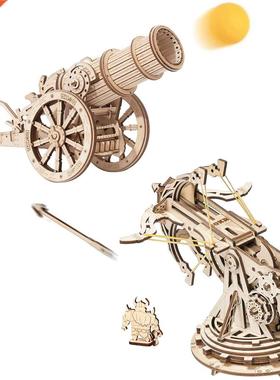 Robotime ROKR DIY 3D Medieval Siege Weapons Wooden Puzzle Ga