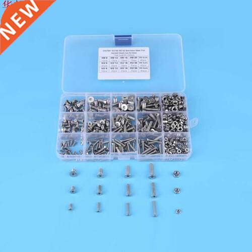 500pcs M3 M4 M5 Screws & Nuts Kit 304 Stainless Steel Co