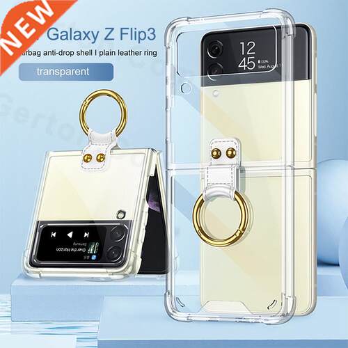 For Samsung Galaxy Z Flip 3 Case Transparent Bumper Silicone