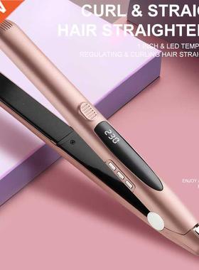 2 in 1 Hair Curler Hair Straightener Corrugated Iron Styling