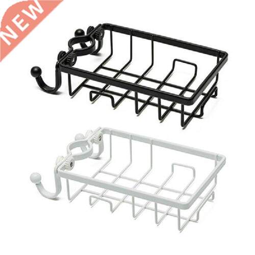 Wrought Iron Sink Faucet Storage Rack with Hook Drain