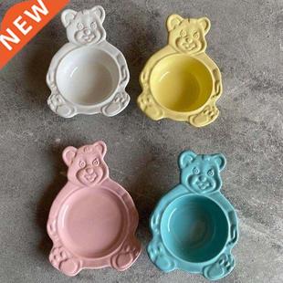 Cute Cartoon Ceramic Bowl Bear-aped Ins Yogurt Salad Bowl