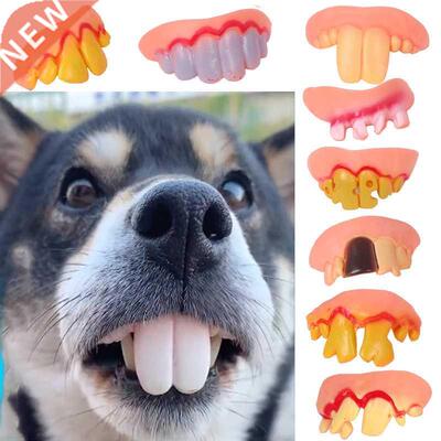 False Teeth For Dog Funny Dentures Pet Decorating Supplies H