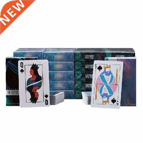 OOTDTY Simple Style Playing Cards Newest Fluid Flower Cut
