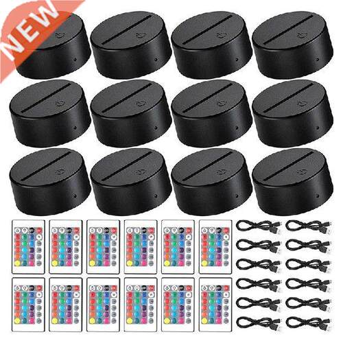 Quality 3D Night LED Light Lamp Base 16 Colors LED Light