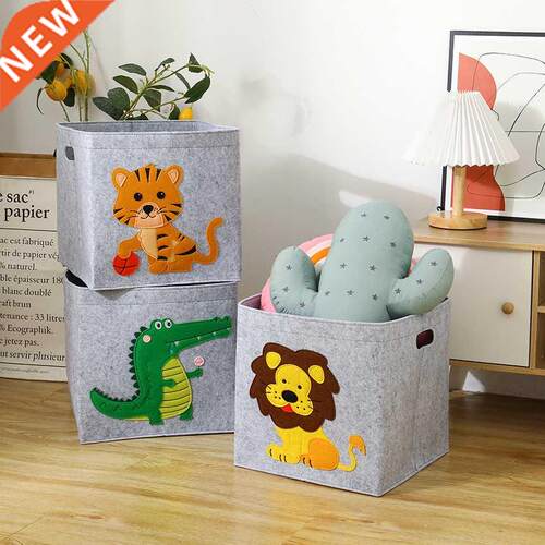 2022 New Cube Folding Thickened Felt Fabric Storage Box For