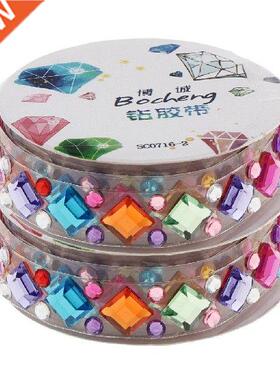 Self Adhesive Glitter Crystals Sticker On Rhinestones Tape