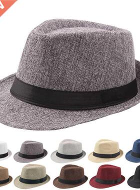 2022 New Spring Summer Retro Men's Hats Fedoras Top Jazz Pla