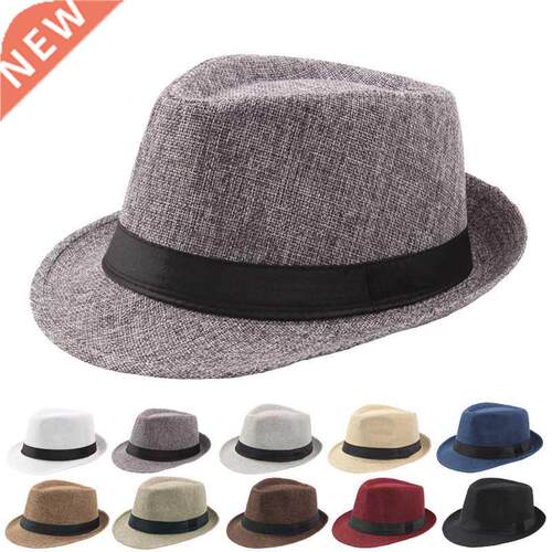 2022 New Spring Summer Retro Men's Hats Fedoras Top Jazz Pla