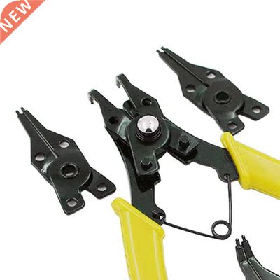 4 IN 1 Snap Ring Pliers Crimp Tool Internal External Ring Re