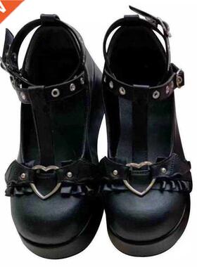 Womens Platform Boots Gothic Punk Shoes Lolita Ladies Wedges
