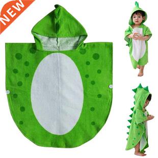 Children Bath Towel Robe Kids Hooded Beach Swimming Poncho D