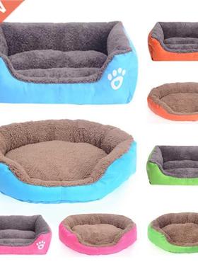 aw et Sofa Dog Beds Wateoof Bottom Soft Fleece Wam