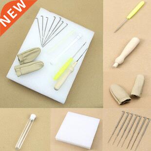 1set Needle Felting Starter Kit Wool Felt Tools Mat + Access