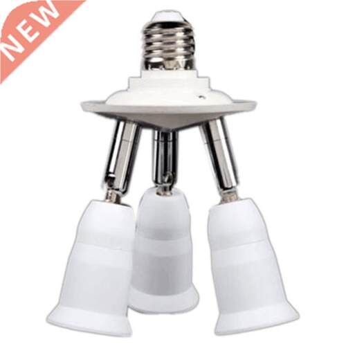 E27 3 in 1 LED Light Lamp Bulb Adapter Converter Split Split