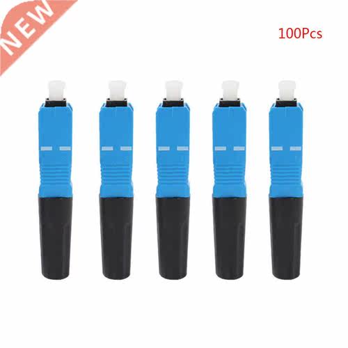 100pcs FTTH SC APC Fast Connector Single-mode Fiber Optic SC