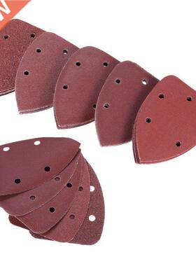 50PCS Sanding Sheets 140x90mm Triangle Sandpaper Hook Loop A