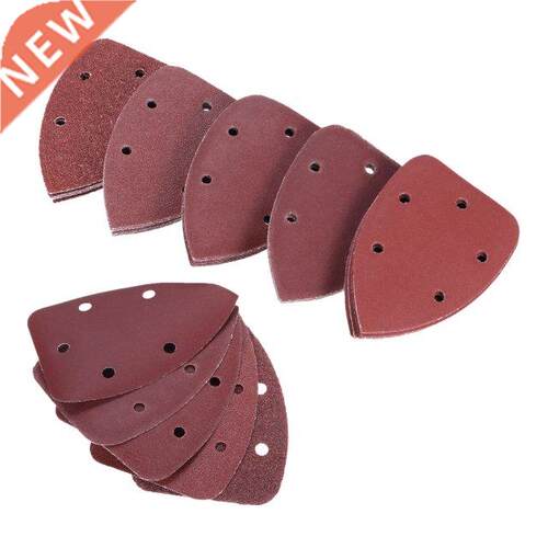 50PCS Sanding Sheets 140x90mm Triangle Sandpaper Hook Loop A