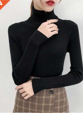 Bonjean Autumn Winter Knitted Jumper ops turtleneck Pullover