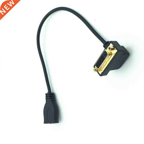 HHDMI to DVI 24+5 Female 90 angle Cable 0.m