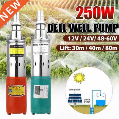 400W 12V/24V/48V DC Submersible Pump Deep Well Pump 1800L/H