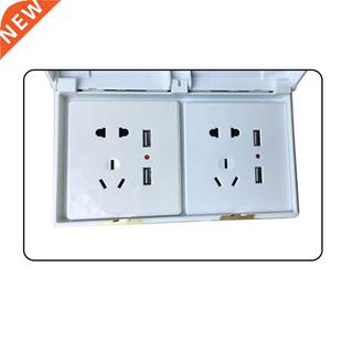 Electric Wall Mount Durable Double Socket Household Outlet