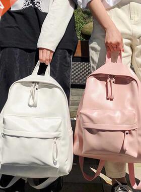 fashion preppy style women backpack leather school bag backp