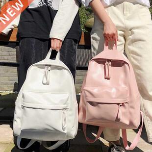 fashion preppy style women backpack leather school bag backp