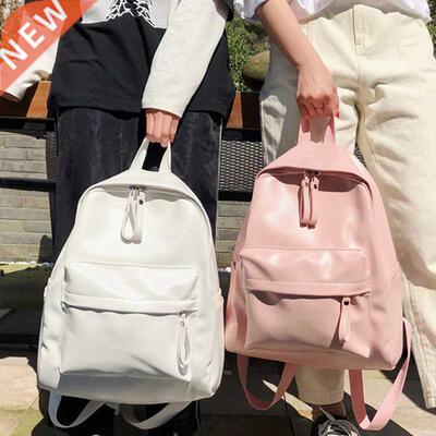 fashion preppy style women backpack leather school bag backp