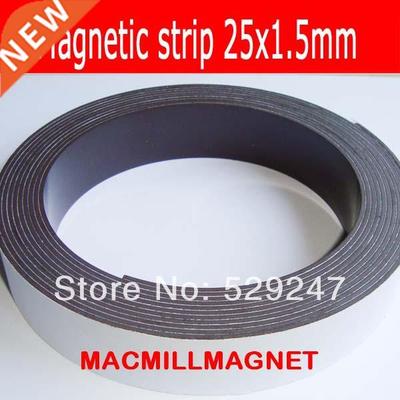 2 Meters Self Adhesive Flexible Magnetic Strip Width 25.x1.5