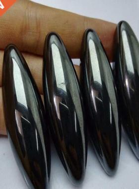 4 Pieces/batch Oval Black Polished Ferrite Magnet 60*18mm Ba