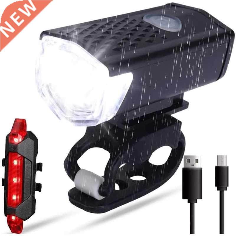 Bike Light USB Rechargeable MTB Bicycle Front Back Taillight图片