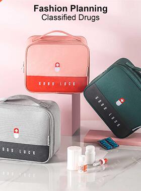 Large-Capacity Thickened Medicine Box Layered Family First