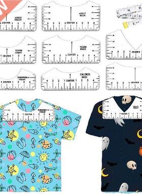 9Pcs/Set T-shirt Alignment Ruler Guide For Vinyl Alignment