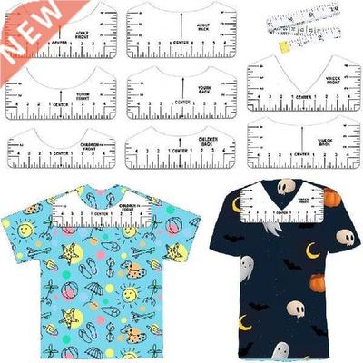 9Pcs/Set T-shirt Alignment Ruler Guide For Vinyl Alignment