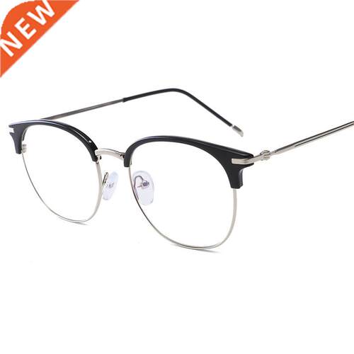 Metal Frame Glasses For Women 2021 Fashion Rimless Optical E
