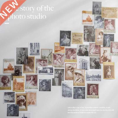 Photo studio story stickers cover old photo booklets