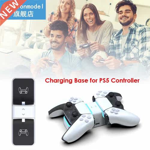 Dual USB C Charging Dock Stand with USB A Output Port Electr