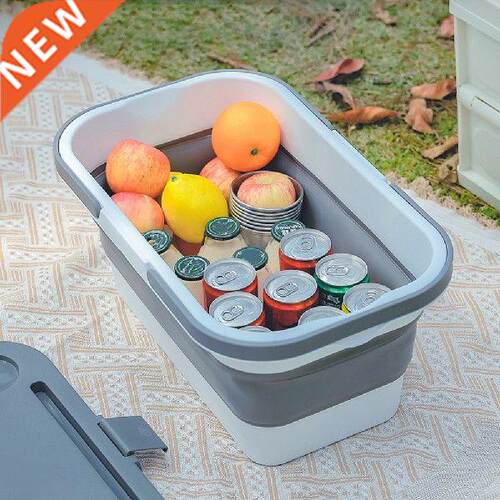 Camping Food Fruit Water Container Storage Box with Table