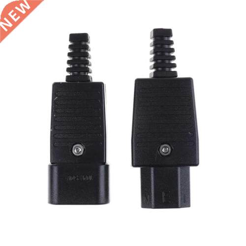 2pcs 250V 10A Power Connector IEC 320 C14 Plug to C13 Socket