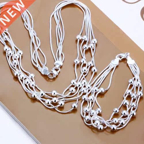 Wholesale fashion jewelry set .N925 jewelry five-line light
