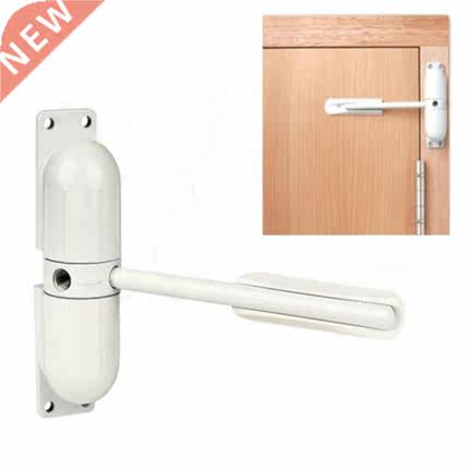 White Spring Closing Door Zinc Alloy Adjustable Surface Mou