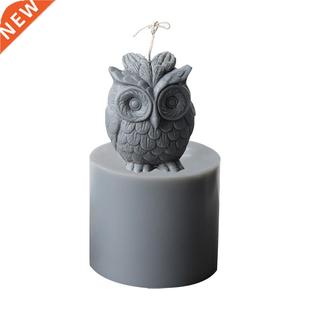 Owl Silicone Candle Mold 3D Aromatherapy Cake Mold Plaster