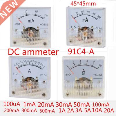 *91C4-A og Current Panel Meter DC 50mA 1A 2A A 5A 10A 500mA