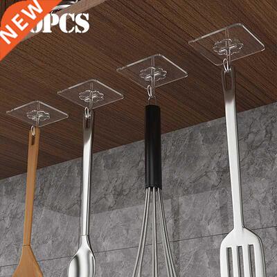 20Pcs Transparent Strong Self Adhesive Door Wall Hangers Hoo